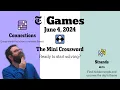 NYT Connections Mini Crossword and Strands June 4 2024