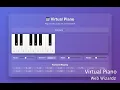Web Wizardz - Virtual Piano HTML CSS Javascript