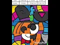 Color by Number Multiplication Halloween