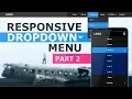 Responsive Dropdown Navigation Menu Using Html CSS and Javascript - Responsive Navbar Tutorial