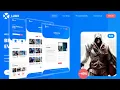 Free gaming website html css javascript gaming website source code gaming template rjksharma
