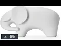 Modern Simple Ceramic White Elephant Living Room Home Office Decoration Large White