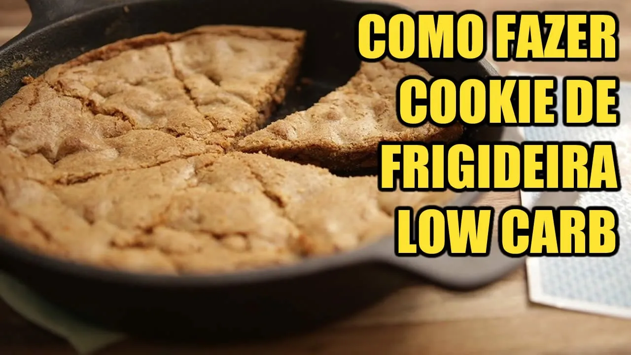 COMO FAZER COOKIE DE FRIGIDEIRA LOW CARB FÁCIL