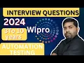 Wipro Interview Questions For Automation Test Engineer Java Selenium API