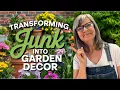How to Transform Junk into Farmhouse Garden Decor Trash to Treasure
