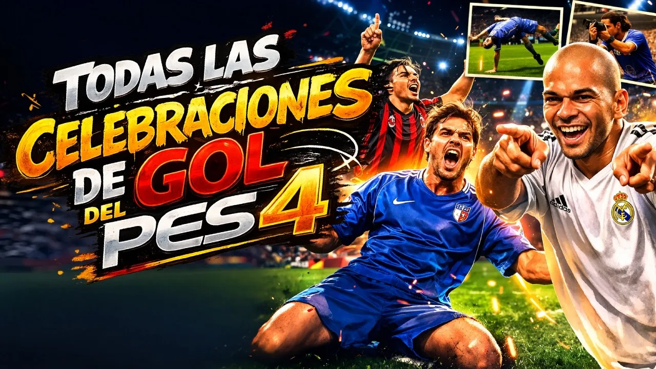 👉 TODAS las Celebraciones de Gol del PES 4 ⚽🔥 (Las MÁS ÉPICAS)