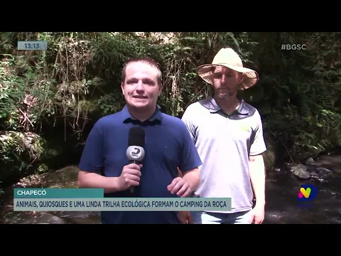 Animais, quiosques e uma linda trilha ecológica formam o camping da roça em Chapecó