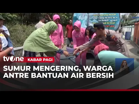 Dampak Kemarau Panjang, Warga Klaten Antre Bantuan Air Bersih