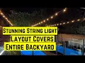 Hanging String Lights Over Our Entire Backyard