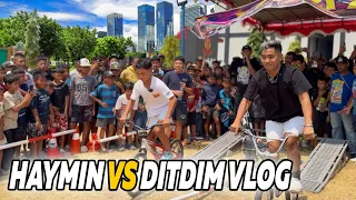 VIRAL!!!, HAYMIN Balap Onthel Lawan Ditdim Vlog