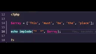 php implode function