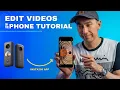 Insta360 One X2 Tutorial How to Edit on the Insta360 App Basic Editing and Export