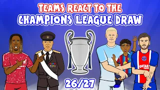 Champions League Draw 26/27🏆 Reaction!