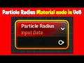 Mastering the Particle Radius Material Node in UE5 Full Material Node Tutorial Series