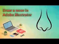 How to draw simple vector Nose in Illustrator Adobe illustrator Design Pixel