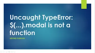 Uncaught TypeError modal is not a function