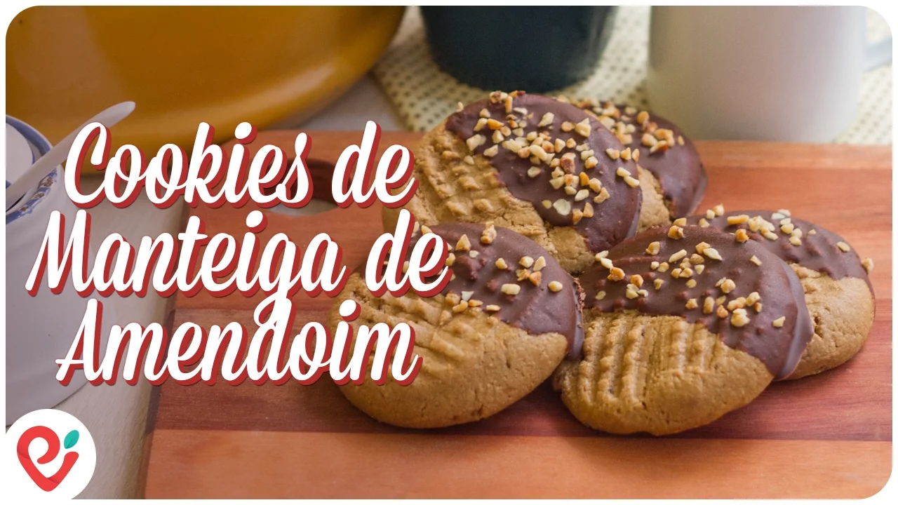 COOKIES DE MANTEIGA DE AMENDOIM (SEM GLÚTEN)