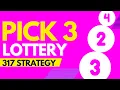 How I Reduce My Pick 3 Lottery Numbers using 317 Rundown Strategy - For entertainment purposes only