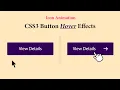 CSS Button Hover Animation Effects using only HTML SCSS Sass Tutorial Button Icon Animation