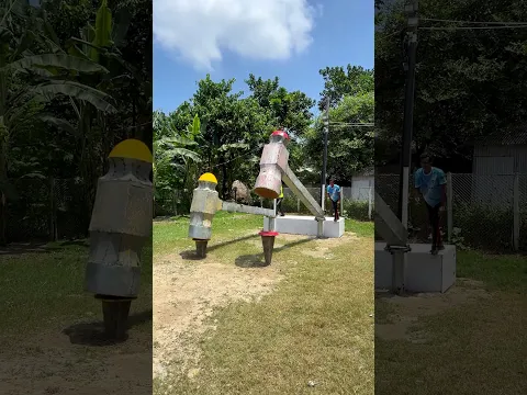 who finishes first when the giant hammers start the race?