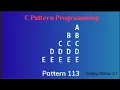 Best pattern tutorial in C programming language ll