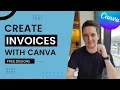 How to Create Invoices with Canva for FREE