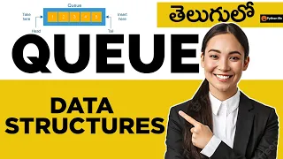 Queues operations and Application of queue Data structure in Telugu