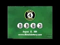 Illinois Lottery Drawing 08-23-2001 WGN