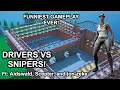 DRIVERS VS SNIPERS FUNNIEST GAMEPLAY EVER - FORTNITE Ft Aidswald Sceptor jon-zeke