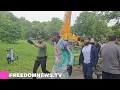 Prominent drill rappers Sheff G and Sleepy Hollow at Trump s Bronx Rally