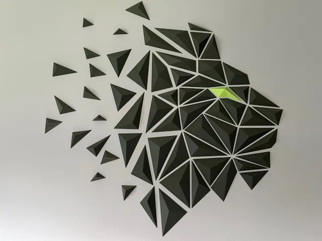 Geometric Lion wall art - A video thumbnail
