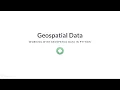 Python Tutorial Geospatial data