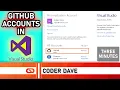 Add Your GitHub Accounts to Visual Studio