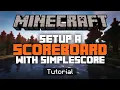 BEST Scoreboard Plugin For Your Minecraft Server SimpleScore Tutorial