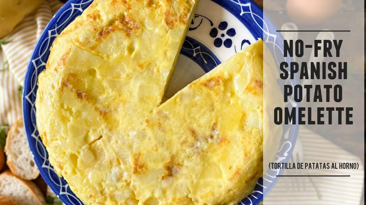 No-Fry Spanish Potato Omelette   Just 3 Ingredients & Easy to Make