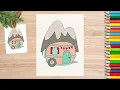 Camping Coloring for Kids Color with Me Camping Coloring Pages Link in the Description