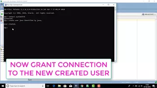 HOW TO CREATE A NEW USER IN SQL COMMAND LINE 2018