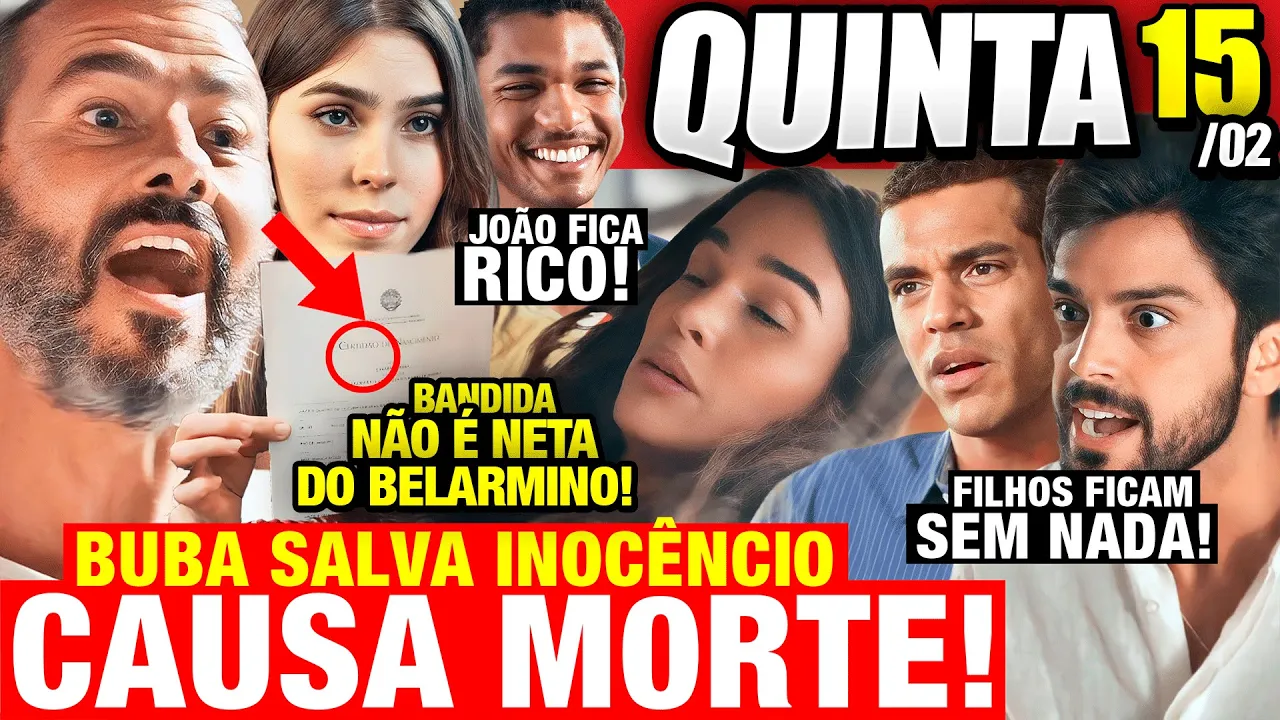 RENASCER - Capítulo de hoje 15/02 QUINTA - Resumo Completo da Novela Renascer Hoje 15/02/24