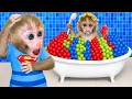 Download Lagu Monyet Bon Bon Imut menjadi kakak yang baik merawat adiknya dan memanen telur di peternakan