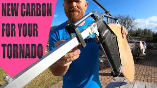 New carbon Tornado rudder parts