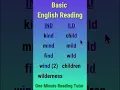 IND ILD End of Words-Basic English Reading