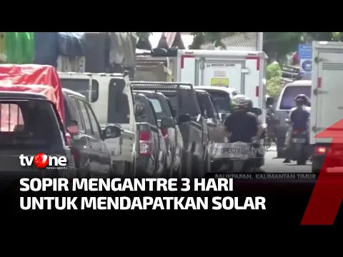 Solar Langka, Sopir Truk di Balikpapan Antre di SPBU Selama 3 Hari
