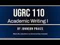 UGRC110 ACADEMIC WRITING SESSION 3 -
