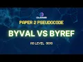 BYVAL vs BYREF Pseudocode P2 AS Computer Science 9618