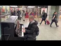 Download Lagu The most Insane Interstellar cover on a train station public piano