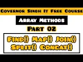 Array Methods in Typescript Part 02 Explore Find Map Join Split and Concat Array Method