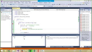 Selenium C Tutorial - Loops Arrays Functions