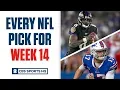 Brady Quinn and Pete Prisco make EVERY WEEK 14 NFL Pick CBS Sports