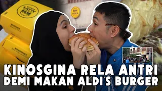 KURSINERAN DI ALDI'S BURGER KINOSGINA SAMPE 3X BOLAK BALIK‼️GINA : ADA DAGING KAMBING GA BANG⁉️😱