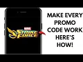 Marvel Strike Force 2024 - How to Properly Use Promo Codes